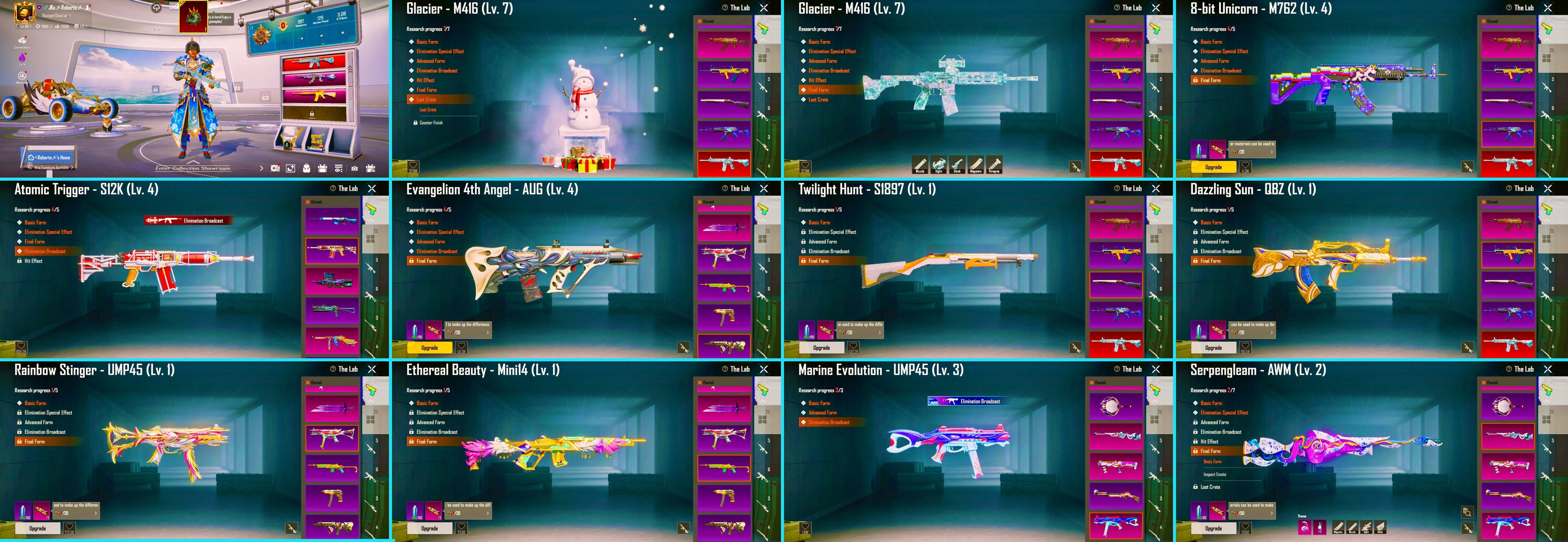 Account PUBG តម្លៃ 205$